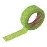 WASHI TAPE PAPEL 15mm 10m IN-17438 FLORES VERDES