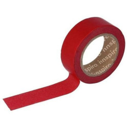 Washi Tape de Papel 15 mm x 10 m Rojo