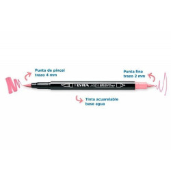 SET 6 ROTUL. LYRA AQUA BRUSH DUO TONOS PASTEL