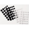 Velcro Adhesivo 60 Circulos Surt. de 10/15 mm y Blanco/Negro