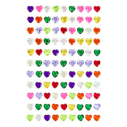 GEMAS ADHESIVAS (68070206) CORAZONES MULTICOLOR