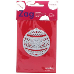 Troquel Fino Compatible ZAG MISSKUTY 41171 Bola Navidad