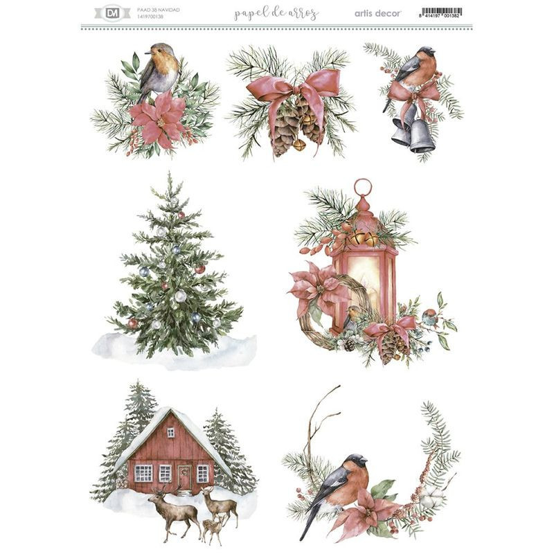 Papel de Arroz Navidad ARTIS DECOR PAAD138