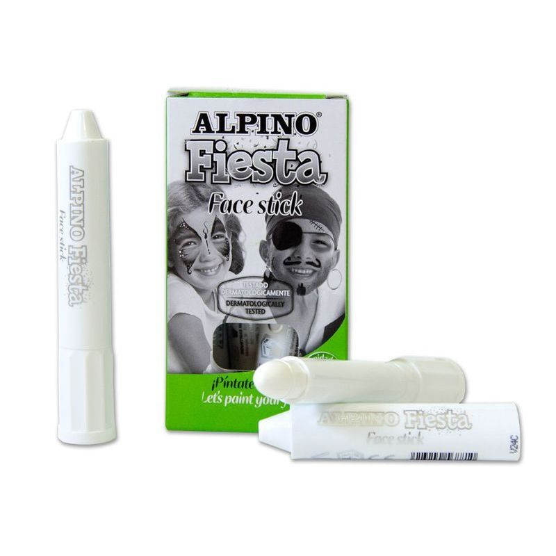 MAQUILLAJE ALPINO FIESTA FACE STICK CAJA 6 Un. BLANCO