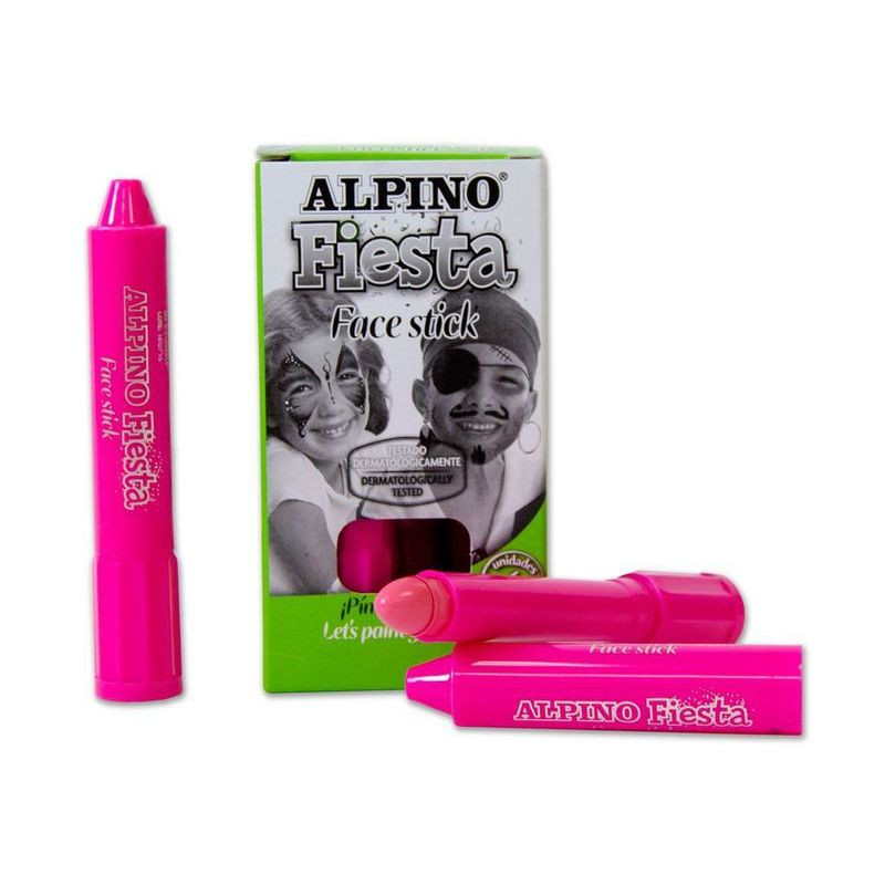 MAQUILLAJE ALPINO FIESTA FACE STICK CAJA 6 Un. ROSA