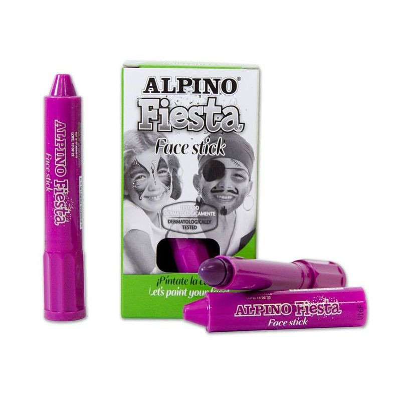 MAQUILLAJE ALPINO FIESTA FACE STICK CAJA 6 Un. VIOLETA