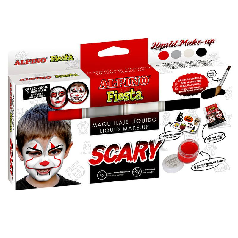 MAQUILLAJE ALPINO LIQUID MAKE-UP SET 4 BOTES 10 gr SCARY