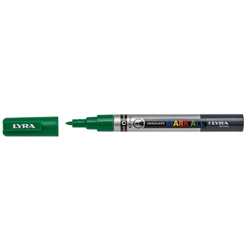 ROTULADOR ACRILICO LYRA 0,7mm. MARK ALL (067) VERDE SAVIA