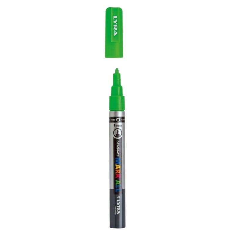 ROTULADOR ACRILICO LYRA 1mm MARK ALL (371) NEON VERDE