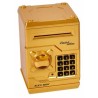 HUCHA CAJA FUERTE ELECTRONICA 18x13x12cm EB-500 ORO