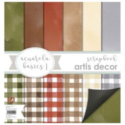 PAPEL SCRAP ARTIS DECOR SET 30,5x30,5cm ACUARELA