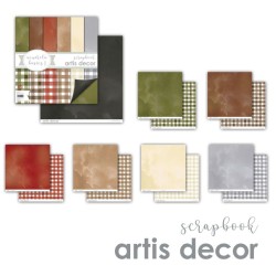 *PAPEL SCRAP ARTIS DECOR SET 30,5x30,5cm ACUARELA