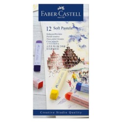 PASTEL 12 TIZAS SOFT FABER-CASTELL STUDIO