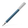 ESTILOGRAFICA "F" FABER-CASTELL AMBITION RESINA AZUL