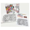 PINTAR POR NUMEROS SET ACRILICO ALPINO 40x30cm FLORES