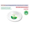 CUENCO DE CARTON 500CC 6 Un. SILVEX BIODEGRADABLE BLANCO