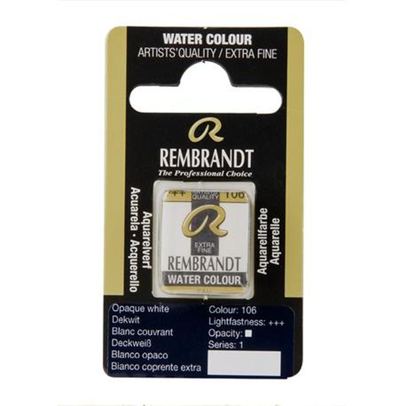 ACUARELA REMBRANDT S/1 PASTILLA 106 BLANCO OPACO