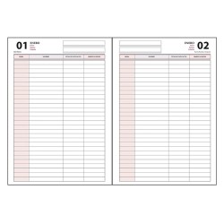 AGENDA PLANNING RESERVAS DOHE DIA PAGINA 21x29cm AZUL