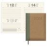 AGENDA DOHE ORLEANS DIA PAGINA 14x20cm VERDE-CAMEL