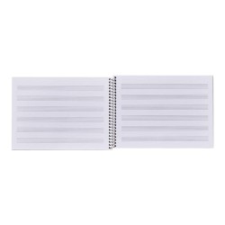 CUADERNO MUSICA ESPIRAL ESCOLOFI CUARTO 6 PENTAGRAMAS 3mm