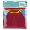 DELANTAL APLI KIDS POLIESTER TALLA "M" ROJO