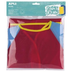 DELANTAL APLI KIDS POLIESTER TALLA "S" ROJO