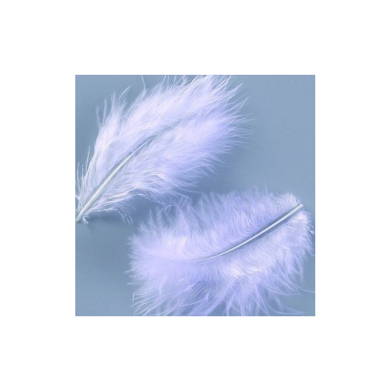 PLUMAS MARABU 2 gr 22 Un. Aprox. BLANCO