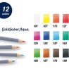 GOLDFABER AQUA ESTUCHE METAL 12 LAPICES COLORES BASICOS