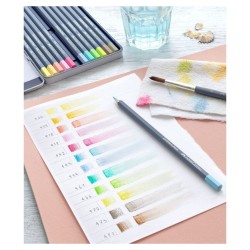 GOLDFABER AQUA ESTUCHE METAL 12 LAPICES COLORES PASTEL