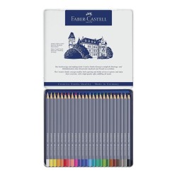 GOLDFABER AQUA ESTUCHE METAL 24 LAPICES COLORES