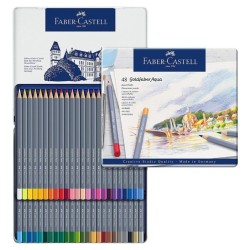 GOLDFABER AQUA ESTUCHE DE METAL 48 LAPICES COLORES