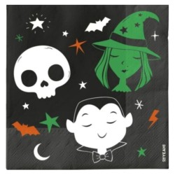 SERVILLETAS HALLOWEEN 30 Un. 33x33cm  HO YEAH TRUCO O TRATO