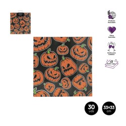 SERVILLETAS HALLOWEEN 30 Un. 33x33cm  HO YEAH! CALABAZA