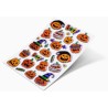 PEGATINAS HALLOWEEN 25 Un. HOJA 14x21cm OH YEAH! 1091025