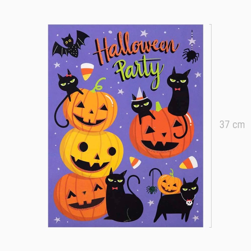 PEGATINAS HALLOWEEN VENTANA 1 HOJA 29x37cm OH YEAH! 1091502