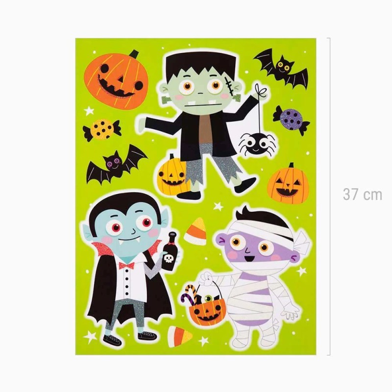 PEGATINA HALLOWEEN VENTANA 1 HOJA 29x37cm OH YEAH! 1091501