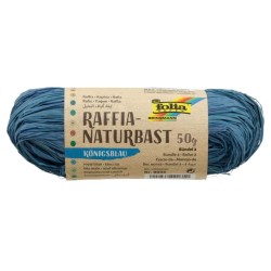 RAFIA NATURAL 50gr FOLIA 9035 AZUL ROYAL