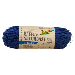 RAFIA NATURAL 50gr FOLIA 9036 AZUL ULTRAMARINO