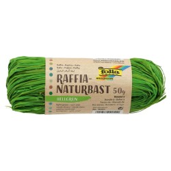 RAFIA NATURAL 50gr FOLIA 9051 VERDE CLARO