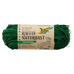 RAFIA NATURAL 50gr FOLIA 9058 VERDE ABETO