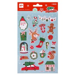 *PEGATINAS NAVIDAD ACOLCHADAS APLI KIDS 19605 COCHE