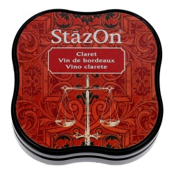 TAMPON TINTA STAZON MIDI S/R 58x58mm (23) VINO CLARETE