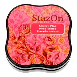 TAMPON TINTA STAZON MIDI S/R 58x58mm (81) ROSADO CEREZA