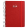 AGENDA GRAFOPLAS DIA PAGINA 15x21cm FANCY ROJA