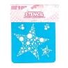 PLANTILLA NAVIDAD ACRILEX 10x10cm ESTRELLAS