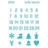 PLANTILLA NAVIDAD ARTIS DECOR 15x20cm CALENDARIO DE ADVIENTO