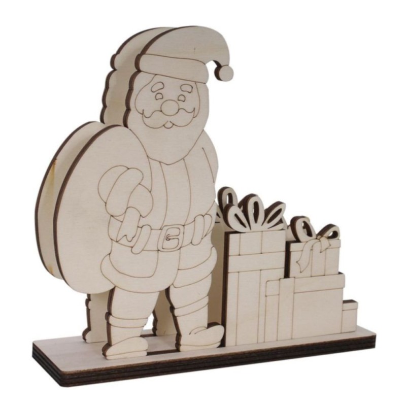 SERVILLETERO NAVIDAD MADERA KIT 0321003367 PAPA NOEL