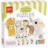 PUZZLE 4 PROGRESIVOS 3, 4, 4 y 5 PIEZAS APLI KIDS 19440 SAVANNA