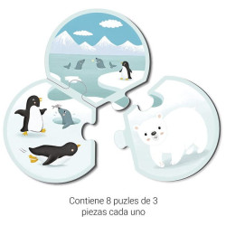 PUZZLE APLI 18821 ASOCIACION TRIO ANIMALES