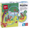 PUZZLE APLI 18821 ASOCIACION TRIO ANIMALES